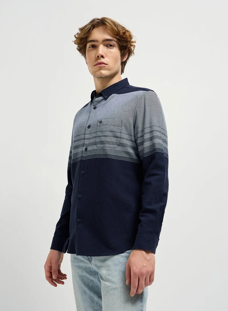 The Bear House  Cotton Shirt for Men | Regular Fit, Long Sleeve, Casual or Formal Button-Down | Soft, Breathable Fabric for Work, Everyday, & All-Season Wear in Stylish for Men | Best Price UAE