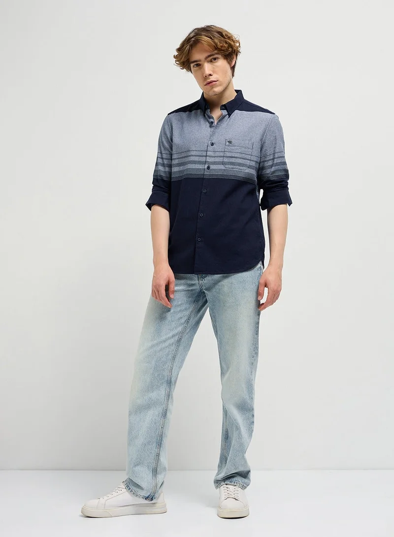 The Bear House  Cotton Shirt for Men | Regular Fit, Long Sleeve, Casual or Formal Button-Down | Soft, Breathable Fabric for Work, Everyday, & All-Season Wear in Stylish for Men | Best Price UAE