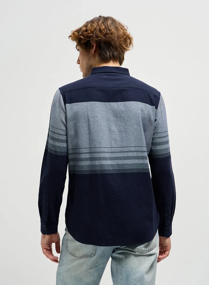 The Bear House  Cotton Shirt for Men | Regular Fit, Long Sleeve, Casual or Formal Button-Down | Soft, Breathable Fabric for Work, Everyday, & All-Season Wear in Stylish for Men | Best Price UAE
