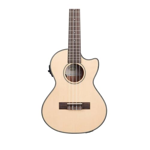 Kala Brand Music Kala Solid Spruce Top Mahogany Gloss Tenor Ukulele with EQ with Built-In Tuner (KA-STGE-C), Natural - Image 5
