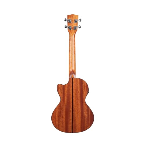 Kala Brand Music Kala Solid Spruce Top Mahogany Gloss Tenor Ukulele with EQ with Built-In Tuner (KA-STGE-C), Natural - Image 2