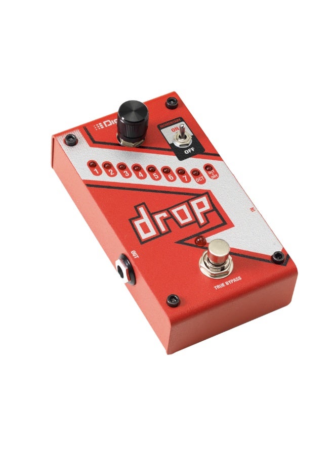 digi-tech DigiTech DROP-V-01 – Whammy Series Polyphonic Drop Tune Pedal | 1 Semitone to Full Octave | Momentary & Latching Mode | True Bypass - Image 1