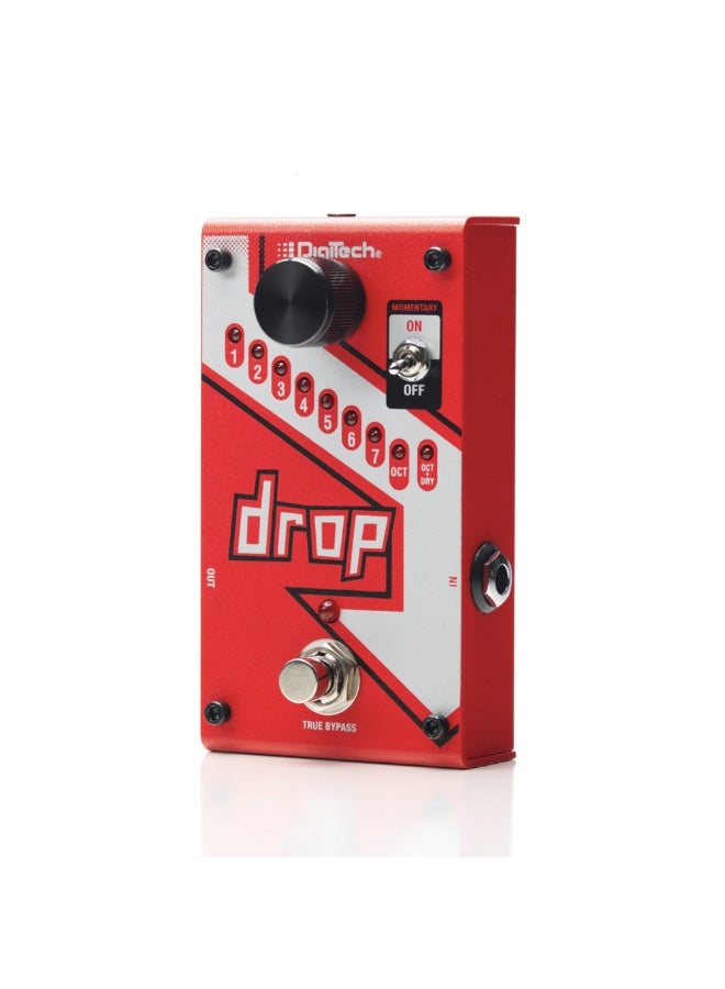 digi-tech DigiTech DROP-V-01 – Whammy Series Polyphonic Drop Tune Pedal | 1 Semitone to Full Octave | Momentary & Latching Mode | True Bypass - Image 4