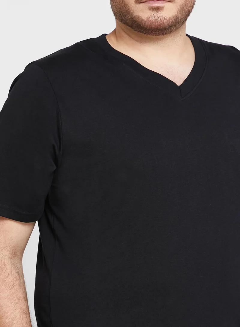 Seventy Five Plus Size V Neck T Shirt