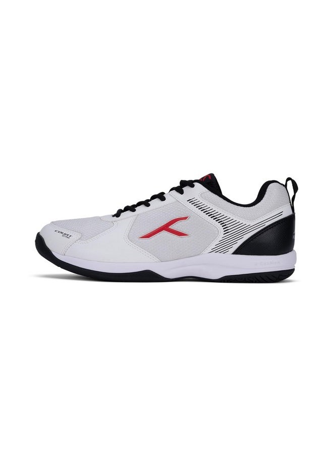 HUNDRED Court Star Badminton Shoes (Non Marking) | Also Perfect for Squash, Table Tennis, Volleyball, Basketball & Indoor Sports | Lightweight & Durable | X-Cushion Protection (White/Black/Red, 12UK) - pzsku/Z9A5539D9B435924D7AEEZ/45/_/1740982932/6fda58c8-71ad-4b32-92f1-ad90c09ecf4c