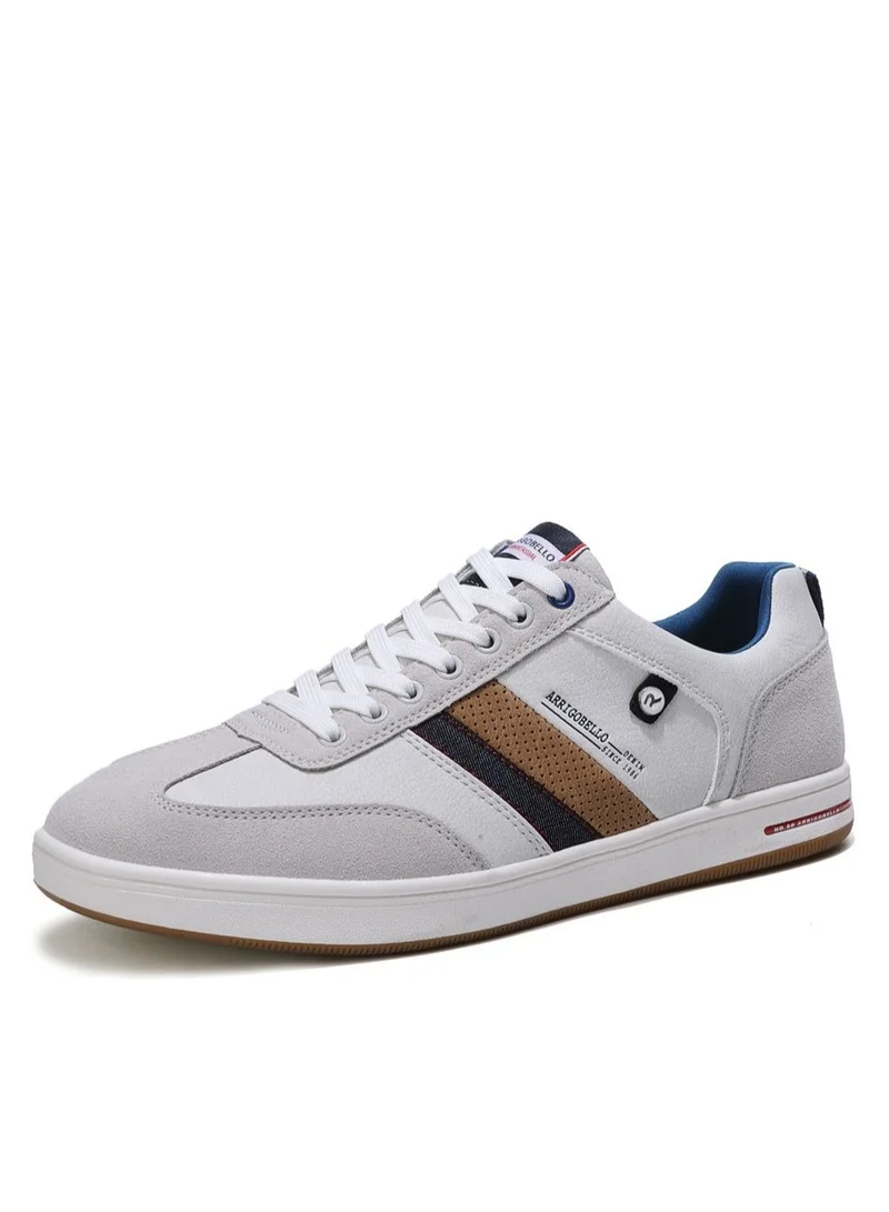 ARRIGO BELLO Men's Classic Lace-up Shoes Lightweight Color Block Sneakers for Everyday Wear