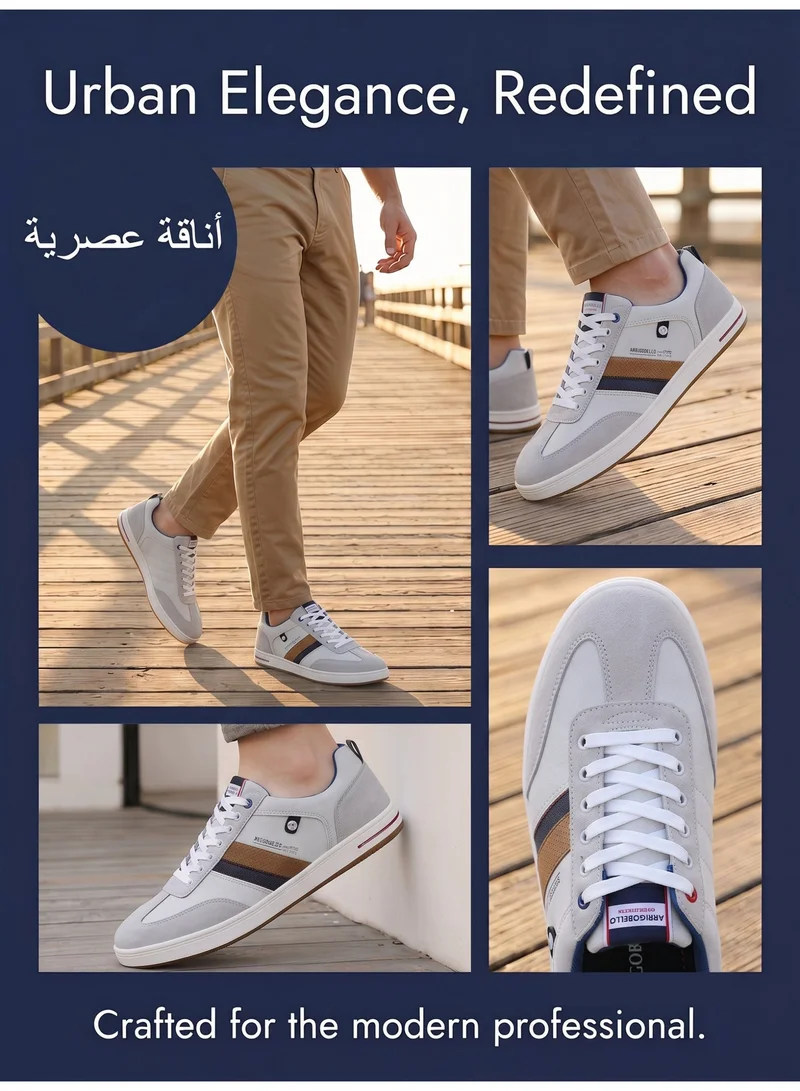 ARRIGO BELLO A0170-3 ARRIGO BELLO Men's Classic Lace-up Shoes Lightweight Color Block Sneakers for Everyday Wear for Men | Best Price UAE