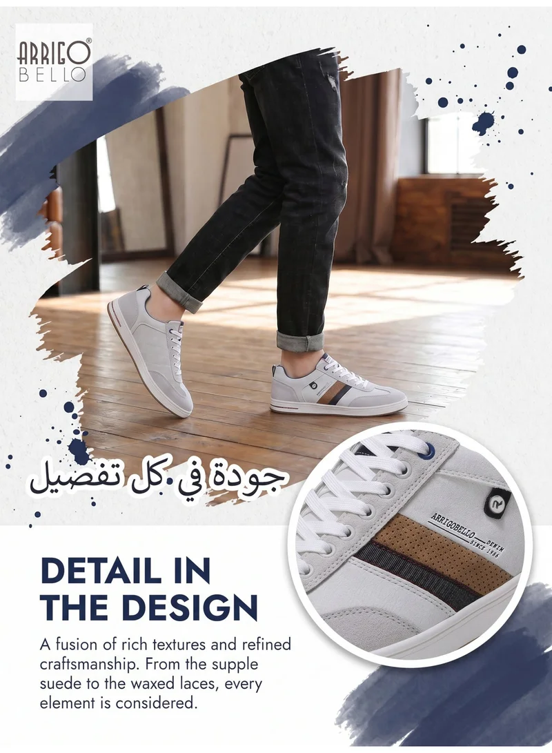 ARRIGO BELLO A0170-3 ARRIGO BELLO Men's Classic Lace-up Shoes Lightweight Color Block Sneakers for Everyday Wear for Men | Best Price UAE