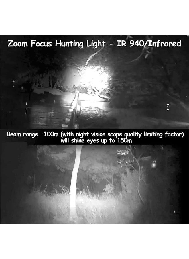 Arabest - Infrared Torch LED 850nm IR Flashlight Night Vision Torch for Night Observation Hunting - Image 1