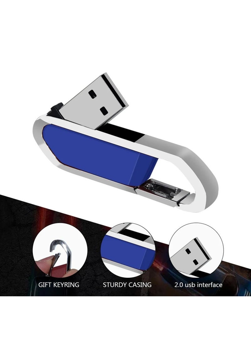 AROAQ USB Flash Drive, Portable Metal Thumb Drive with Keychain, USB 2.0 Flash Drive Memory Stick, Convenient and Fast Pen Thumb U Disk for External Data Storage, (1pc 128GB Grey)  - Image 4