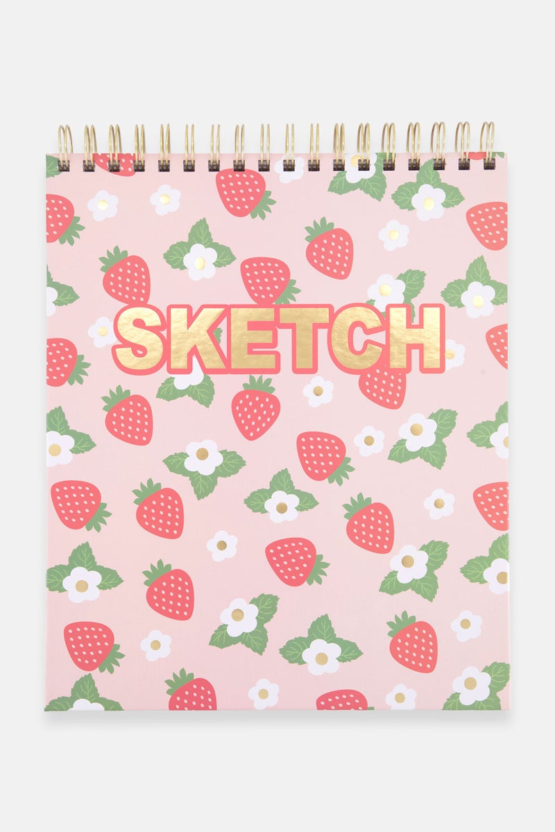 Paperbuzz Personalized Artist Sketchbook, Pink Combo - Image 1