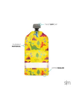 Simple Modern Simple Modern Reusable Baby Food Pouches for Toddlers | BPA Free Plastic, Food Safe, Freezer Safe | Refillable for Applesauce Yogurt & Puree Squeeze Pouch | 10 pack | 5oz | Assorted  - Image 3