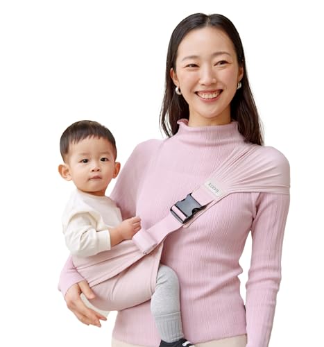 Konny Baby Carrier Hip Seat Dual Support Toddler Hip Carrier Adjustable Wraps Sling Wearable One Size Fits All Baby Essentials for 6 to 48 Months up to 44 lbs Pink - Image 1