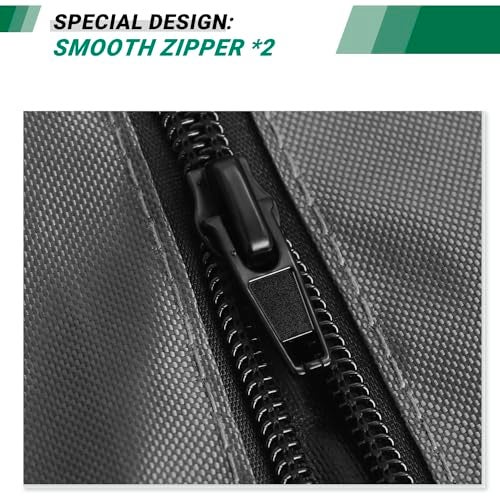CATOTEL Storage Shelf Cover,Waterproof Shelf Cart Cover Protective Outdoor Indoor Wire Rack Dust Cover with Zipper (48" Wx18 Dx72 H) - Image 3