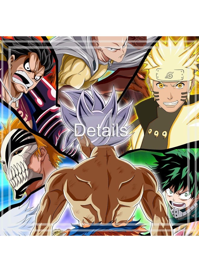 KAIWALK Japanese Anime Poster Luffy MHA Print on Canvas Painting Wall Art for Living Room Decor Boy Gift, Unframed - Image 4