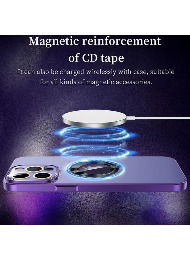 S-TOP Case For iPhone 14 CD Texture MagSafe Magnetic Phone Case - Image 5