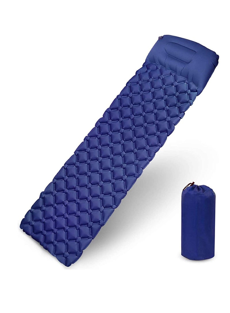 SYOSI Inflatable Sleeping Mat Pad, Ultralight Camping Mattress with Pillow, Waterproof Leak proof Inflating Single Bed, Portable Air Pad Mat for Backpacking,Camping,Travel - Image 1