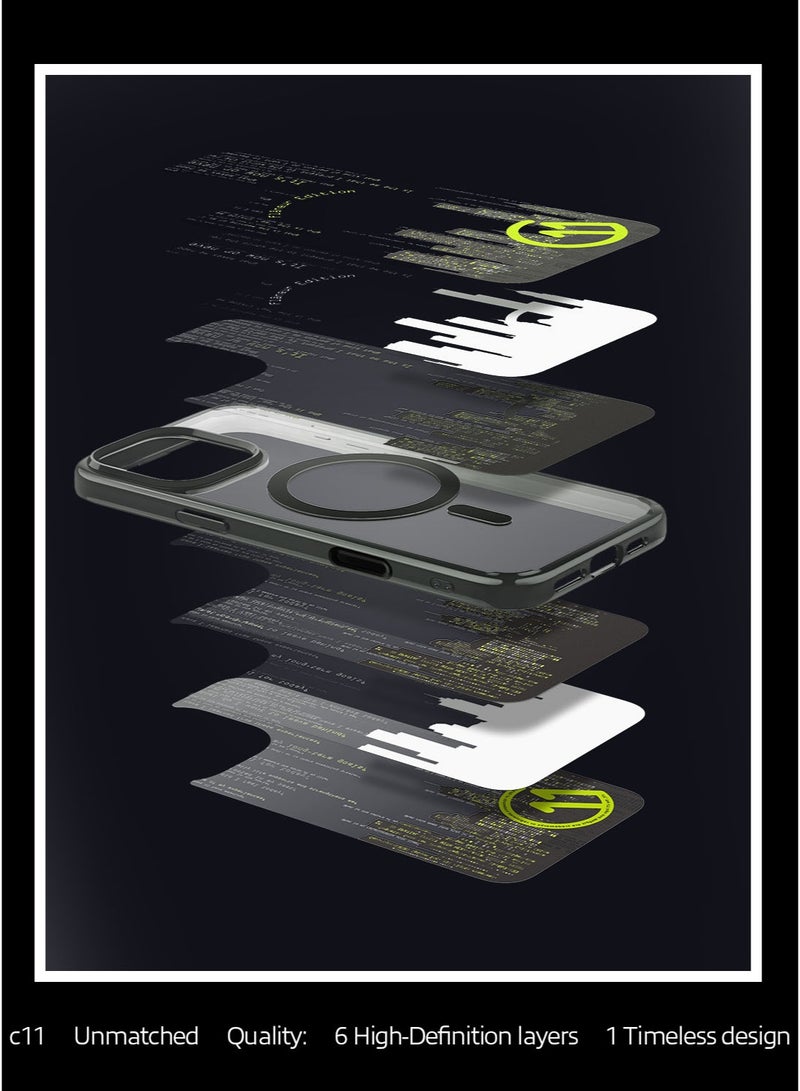 Spigen Ultra Hybrid T MagFit for iPhone 16 Pro MAX Case Cover [Camera Control Button Cover] with MagSafe [3D Spatial Effect with Hexa-Layer Print] - C11 Flâneur  - Image 4