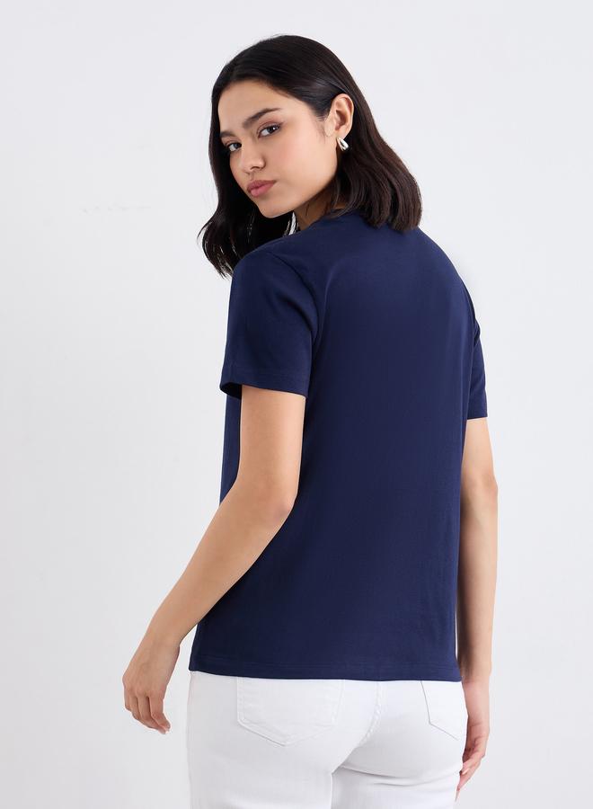 Styli Embroidered Slogan Short Sleeves T-Shirt - Image 4