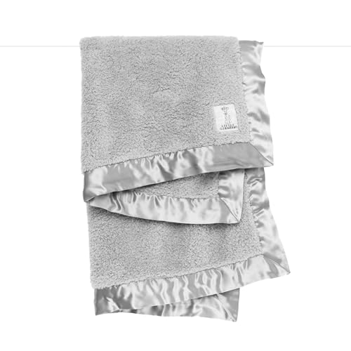 Little Giraffe بطانية جيراف صغيرة من شينيل فضية 29x35