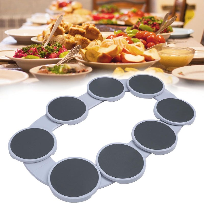 Clefairy Rotating Food Turntable Food Serving Train, 360° Manual Swivel Adjustable Dining Table, Lazy Susan Rotating Food Turntable Food Serving Train Dining Table Turntable for Dining - Image 1