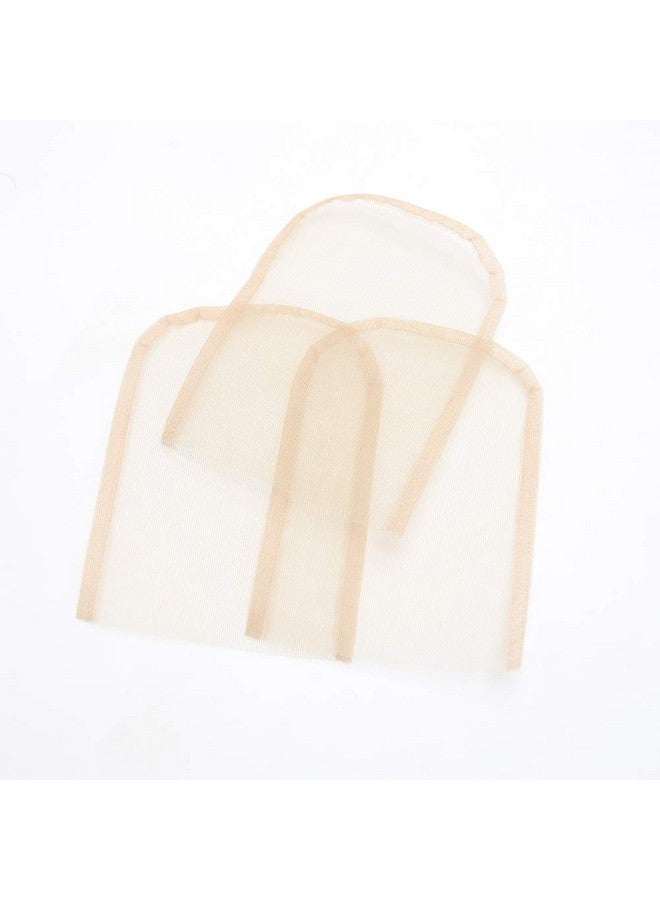 BTWTRY 4x4 Swiss Lace Net Material Lace Closure Base 3Pcs Transparent Color Lace Net for Making Closure (4x4 Lace Net, Transparent)