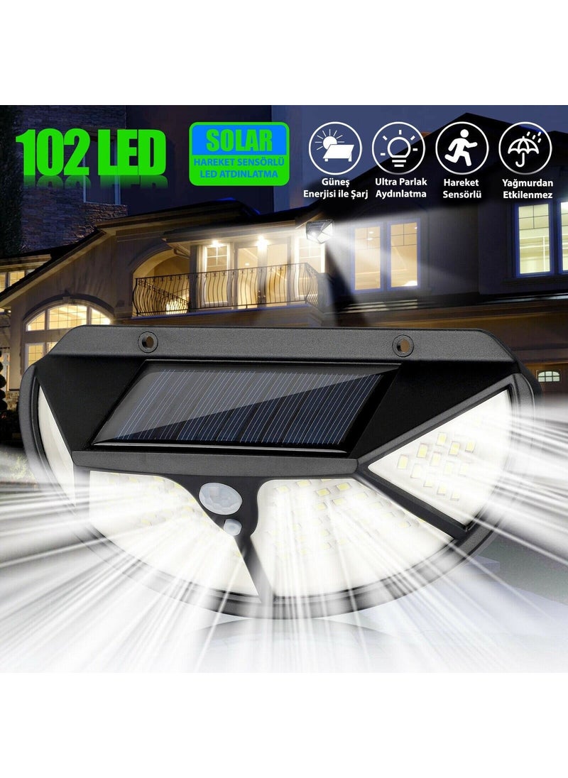 Technosmart 102 LED Solar Garden Lighting Lamp with Motion Sensor Oval 3 Modes  - Image 1