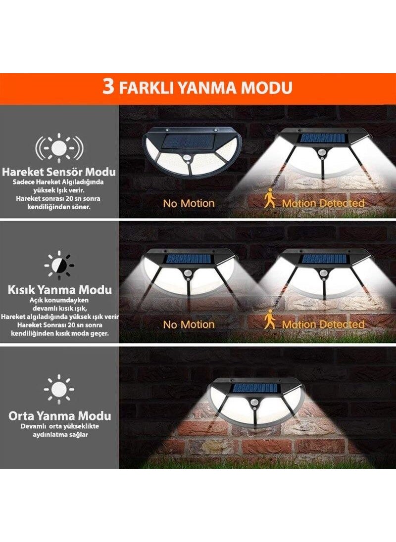 Technosmart 102 LED Solar Garden Lighting Lamp with Motion Sensor Oval 3 Modes  - Image 3