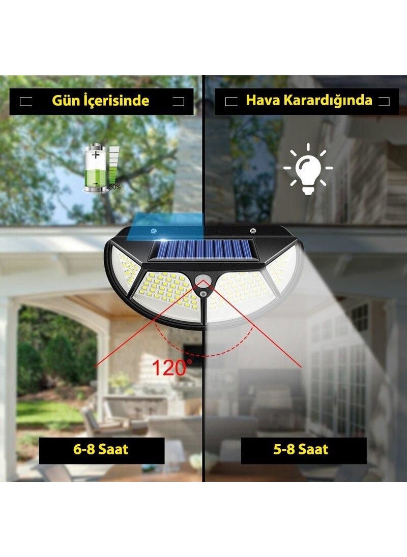 Technosmart 102 LED Solar Garden Lighting Lamp with Motion Sensor Oval 3 Modes  - Image 2