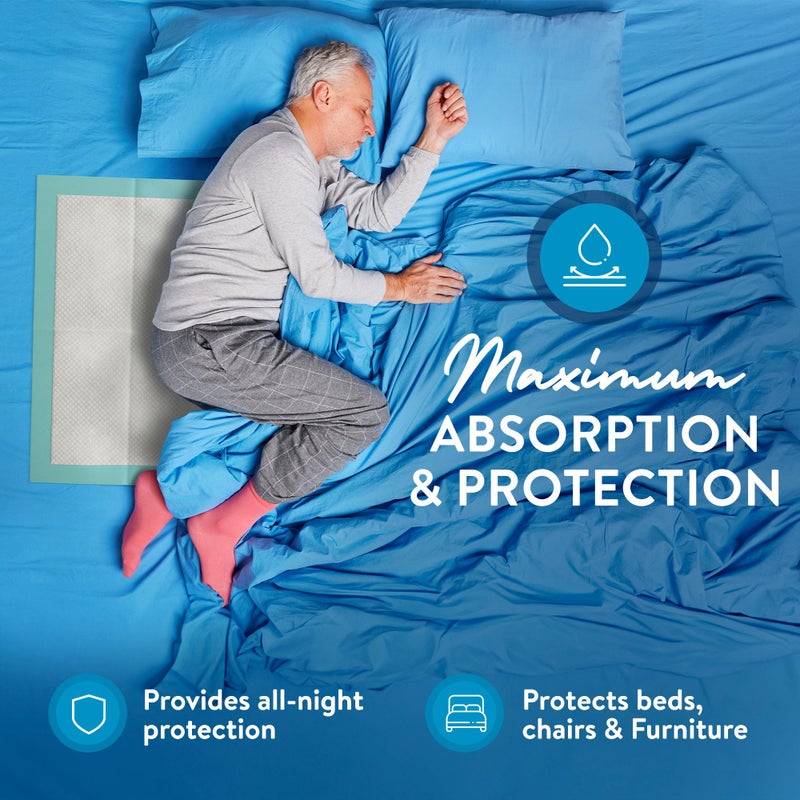 Inspire Extra Large Super Absorbent Disposable Bed Pads for Chronic Incontinence Ultra Thick and Absorbent Bed Pads Disposable Adult | Pee Pads for Adults (36" X 36" Pack of 50) - Image 2