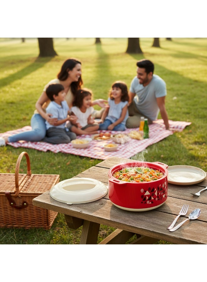 British Chef Chef Line Insulated Casserole: 7L Hot-Pot with Lid (7000ml), in Vibrant Red - Image 5
