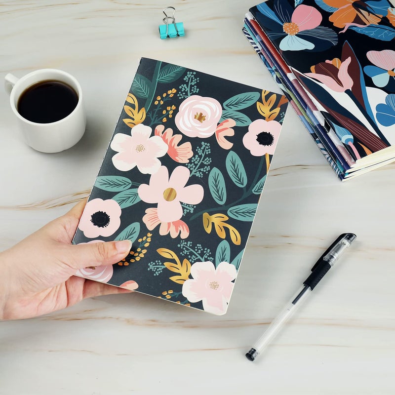 Xyark 12 Pack Flower Design Dot Grid Notebook Journals Bulk For Traveler  Student And Office  Composition Subject Sketchbook Notebooks With Dotted Grid Paper  80Gsm  30 Sheets 5.5X 8.3 Inch  A5 Size - Image 5