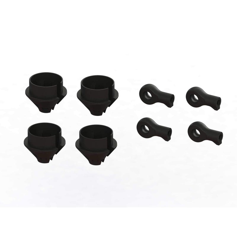 ARRMA HD Shock Rod End and Spring Cup Set 2 Pairs ARA330608 Elec CarTruck Replacement Parts - Image 2