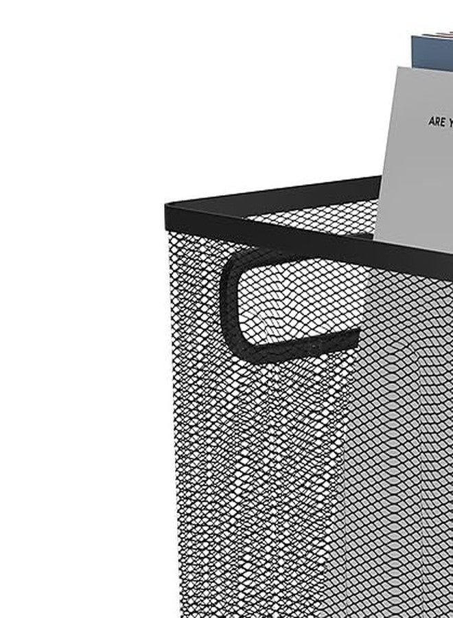 TRU RED Wire Mesh File Organizer, Matte Black, 2‑Pack - Vertical Desktop Sorter for Files, Folders & Mail - Image 5