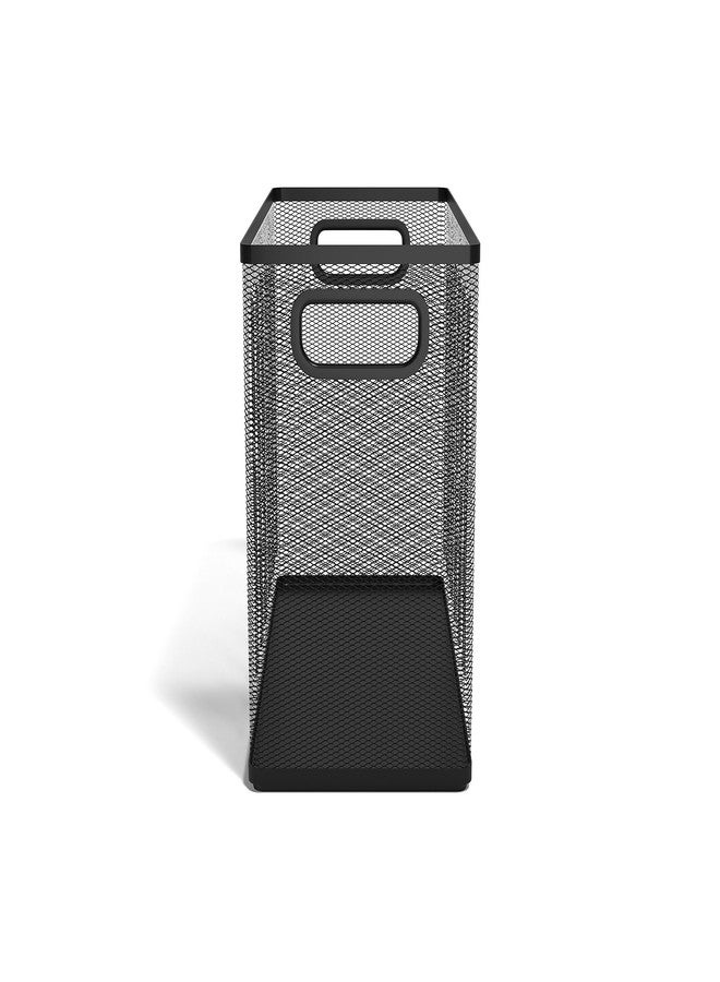 TRU RED Wire Mesh File Organizer, Matte Black, 2‑Pack - Vertical Desktop Sorter for Files, Folders & Mail - Image 3
