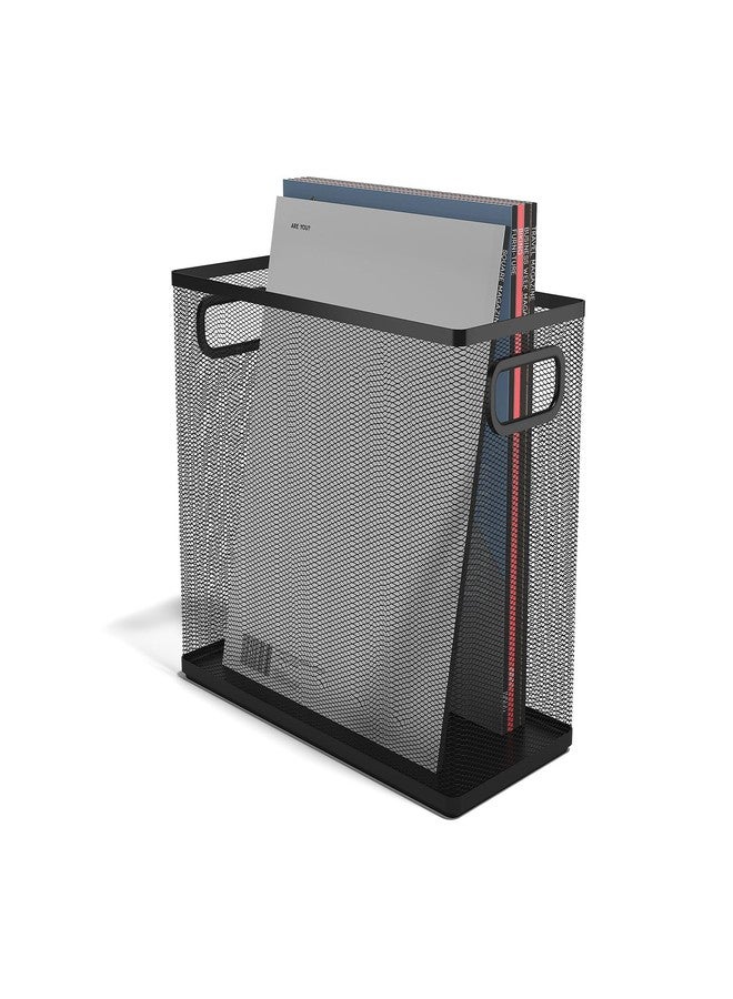 TRU RED Wire Mesh File Organizer, Matte Black, 2‑Pack - Vertical Desktop Sorter for Files, Folders & Mail - Image 4