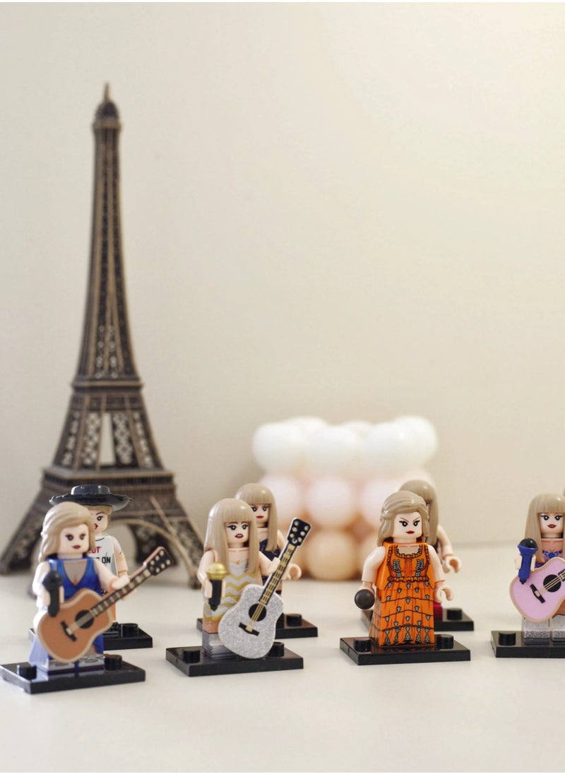 Paraphrase 8-Piece Taylor Swift Eras Tour Inspired Collectible Block Figures | Tour Outfits, Lego Compatible Building Block Mini Action Figure Toys, For 5+ Years Old's  - Image 3