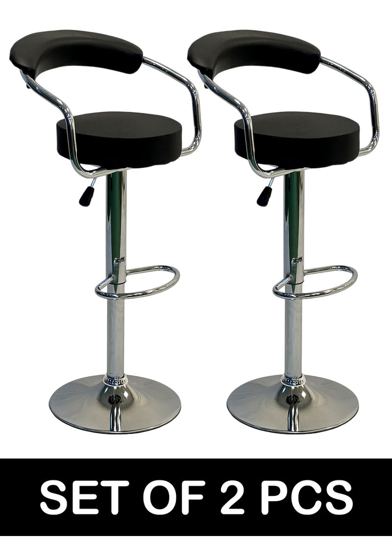 Living - SET OF 2 Bar Stools Modern Adjustable Height Counter Barstools - Image 1