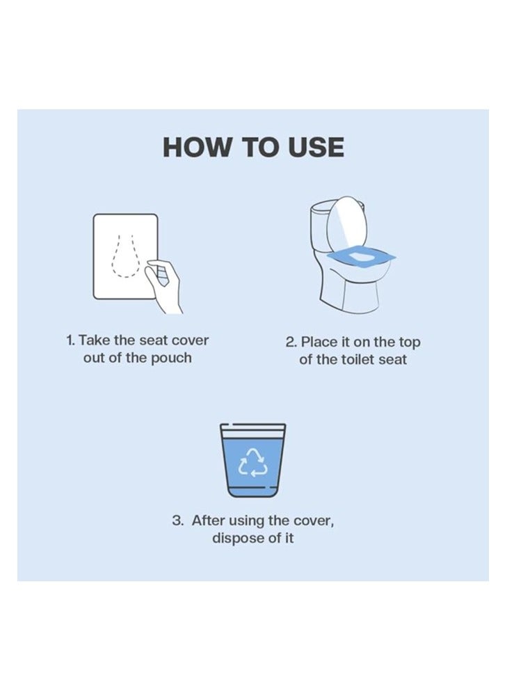 Pee Safe Disposable Toilet Seat Covers | Protects Against Germs | Reduces The Risk Of UTI | For Public Toilets | Travel-Friendly | Environment Friendly | Pack Of 10 - Image 4
