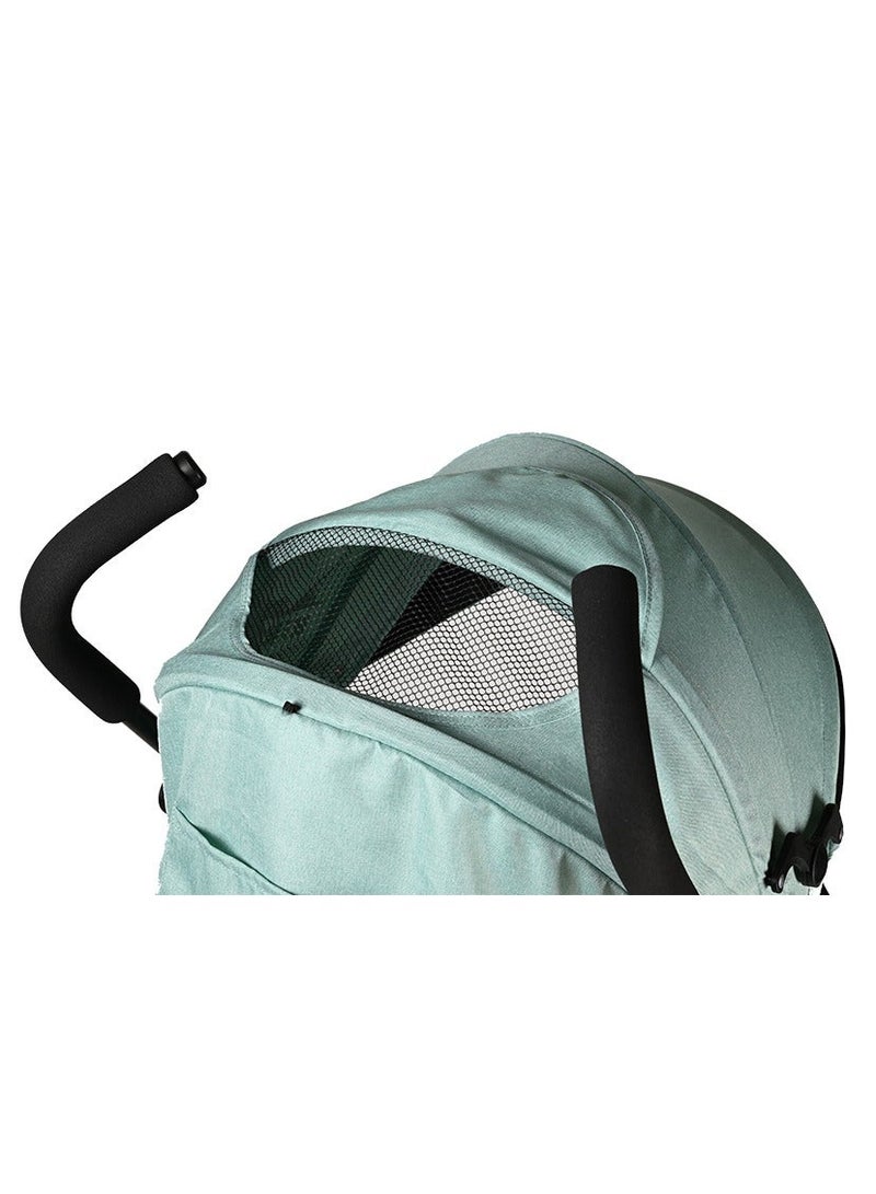 Kiko Comfortable Stroller 8 Wheels, 0 Months +, Pistachio - Image 2