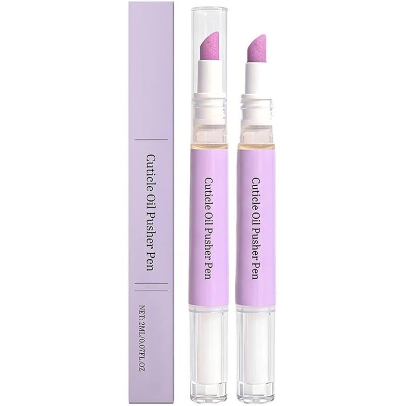 3 in 1 Nail Care Pen Cuticle Oil Pen for Nails, 2026 Upgraded Cuticle Pusher Nail Oil Pen with Ceramic Tip, Moisturize Strengthen Brighten Nails Care (2pc) - Image 1