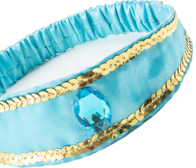 Funna Costume for Girls Princess Kids Dress Up Outfit Party Supplies Blue, 5-6 Years - Image 4