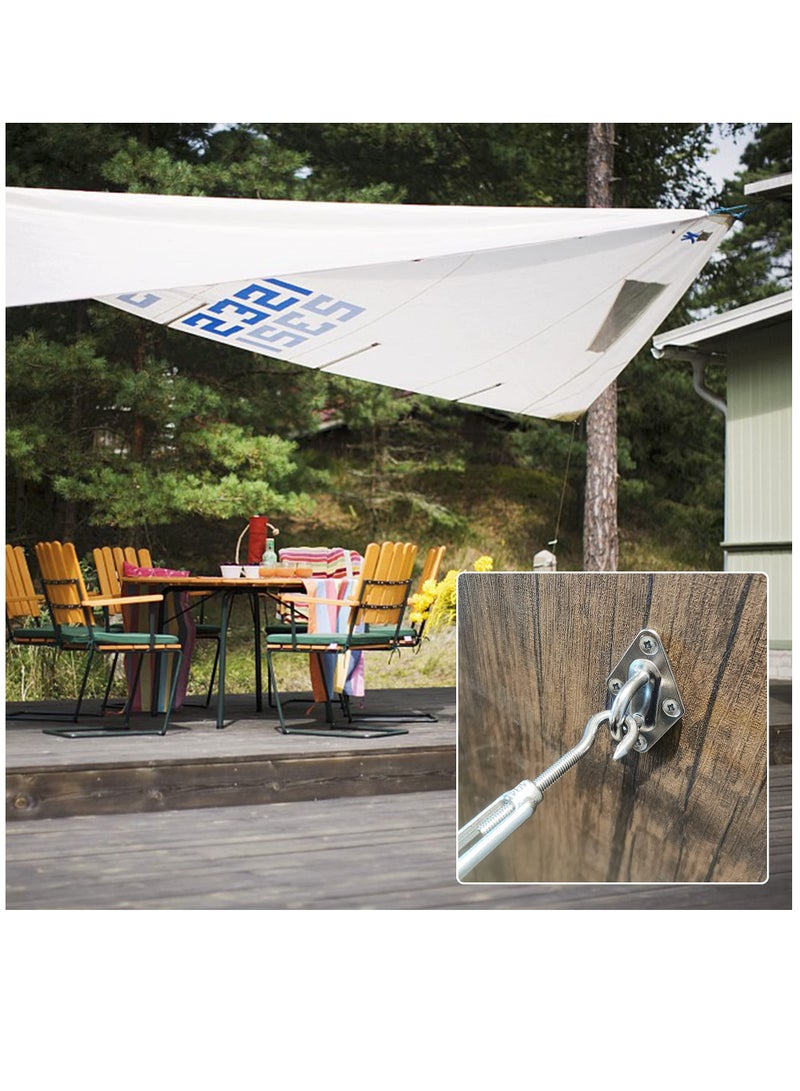 SYOSI Shade Sail Hardware Kit 6 inch for Triangle Rectangle Sun Shade Sail Installation, 304 Grade Stainless for Garden Outdoors, 80 Pcs - Image 5
