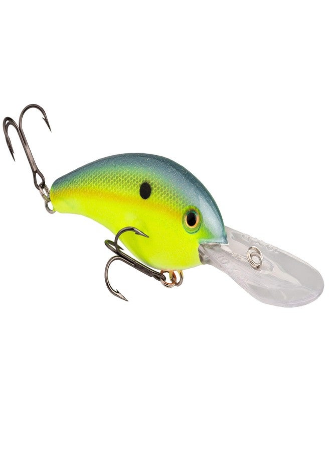 Strike King HC10XD-538 Pro Model10XD Extra Deep Dive Rattle, Chartreuse Sexy Shad - Image 1