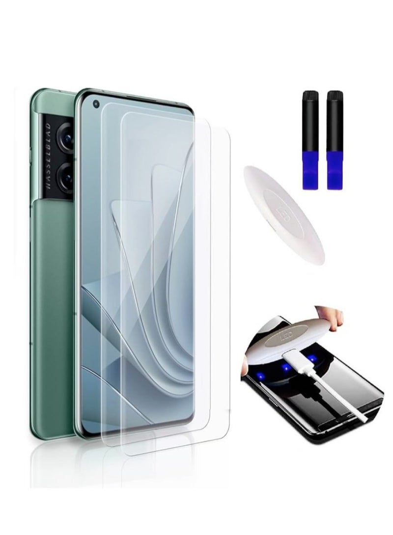 DUSALA 2 Pieces Pack UV Tempered Clear Glass Screen Protector For OnePlus 10 Pro/OnePlus 11 - Image 1