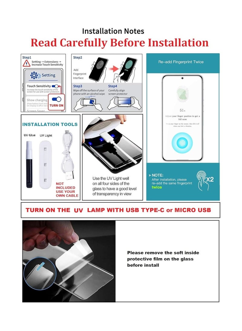 DUSALA 2 Pieces Pack UV Tempered Clear Glass Screen Protector For OnePlus 10 Pro/OnePlus 11 - Image 2