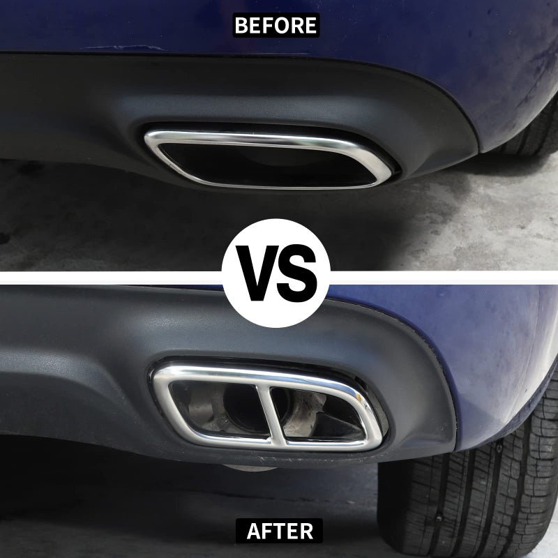 JWWY JWWY Stainless Steel Exhaust Muffler Tail Pipe Trim Cover for 2015-2022 Dodge Charger Exterior Accessories - Image 2