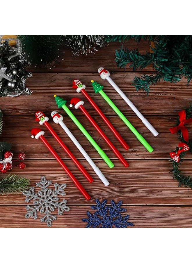 12 pieces - 0.3mm Christmas Ballpoint Pen, Black Gel Ink Pens - Image 3