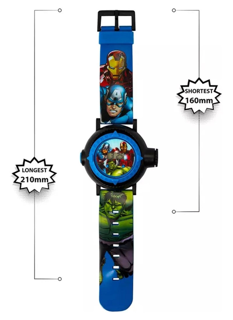 PlayandDream Avengers Quartz Digital Dial Rubber Strap Boys Watch  - Image 5