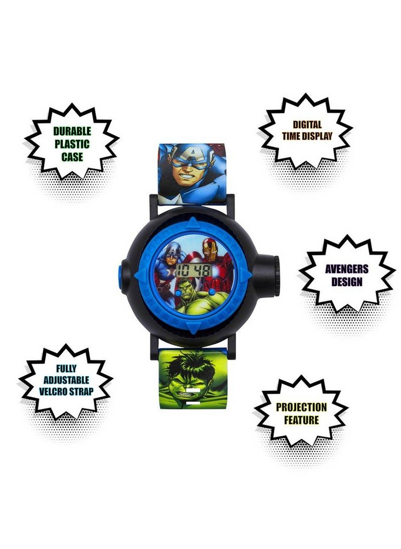 PlayandDream Avengers Quartz Digital Dial Rubber Strap Boys Watch  - Image 2
